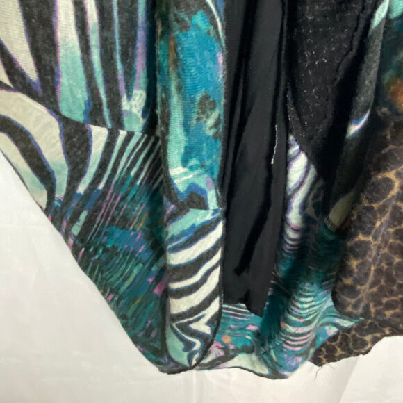 Vintage Concept Sweater Dress Sz M Art to Wear Lagenlook Y2K Animal Print - Picture 4 of 9